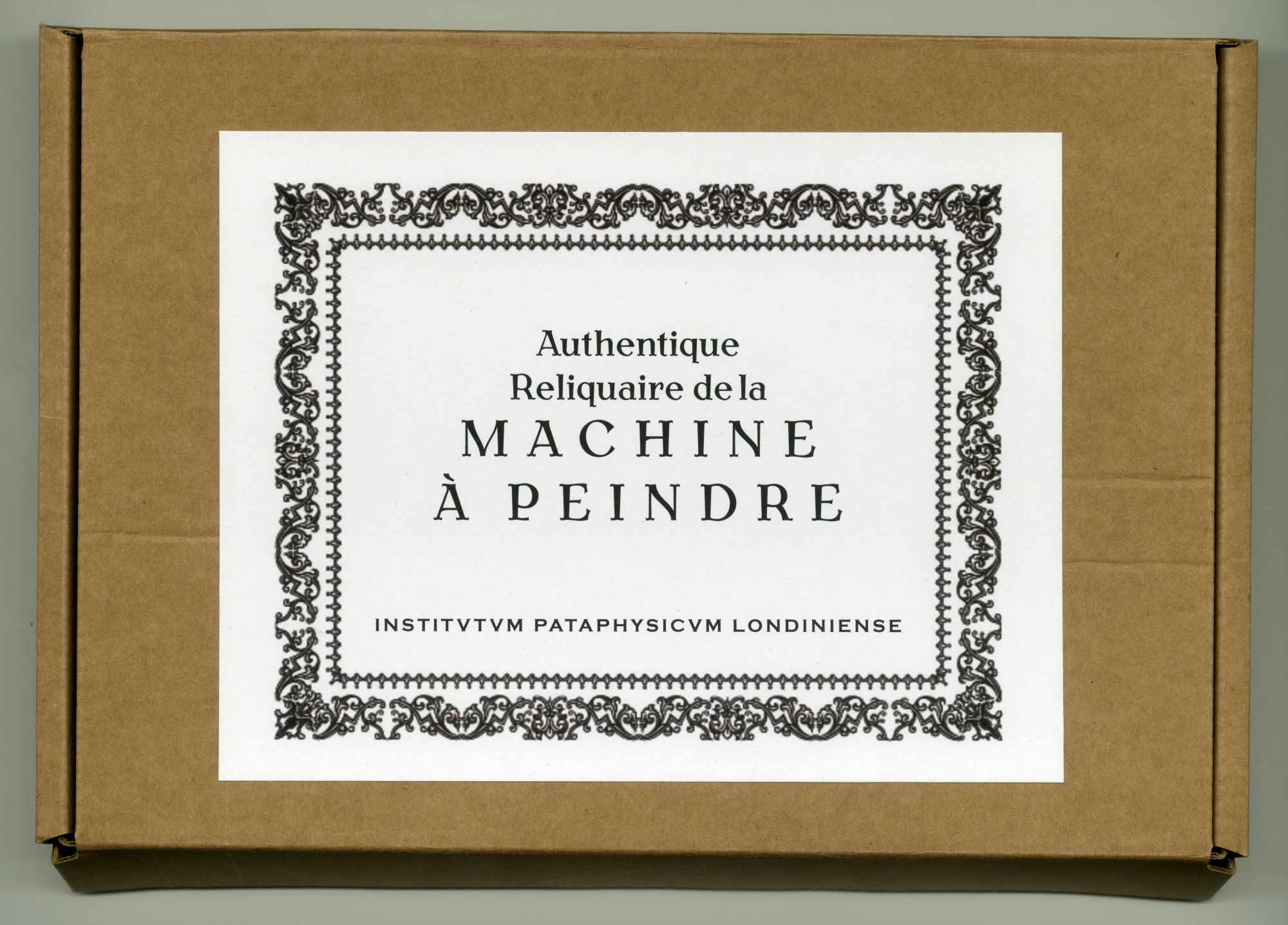 『Authentique Reliquaire de la MACHINE À PEINDRE』01